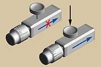 Vacuum Wand (Vacuum Adsorption Tweezers, Vacuum Pen, Vacuum Tweezers) Normally Closed Valve: Push the button to pick up the object. Good for handling SMD components.